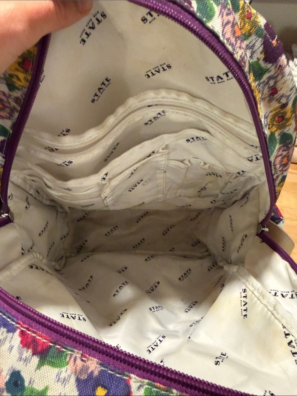 STATE Kane Floral-Print Backpack - Picture 6 of 7
